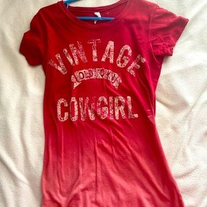 Vintage cowgirl tee